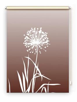 Rollo Allium 24 coffee, Rollo, Motivrollo, Rollo mit Druck, Fotorollo, bedrucktes Rollo, Fensterrollo,verdunkelndes Rollo, Sonnenschutz